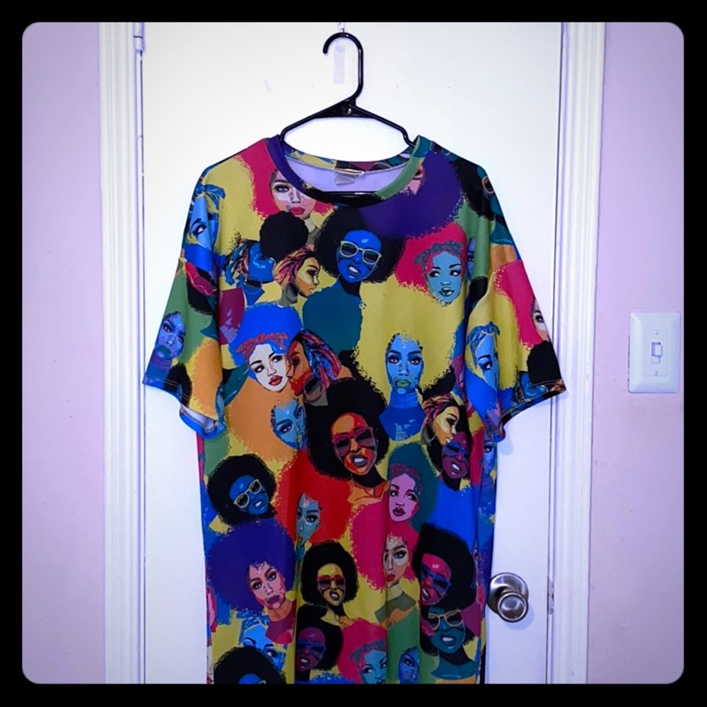 Colorful naturals T-shirt Dress